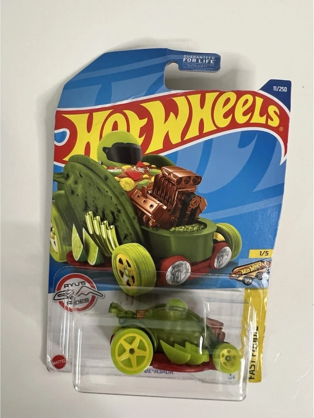 2022 Hot Wheels #11 Fast Foodie 1/5 Car-De-Asada- Green